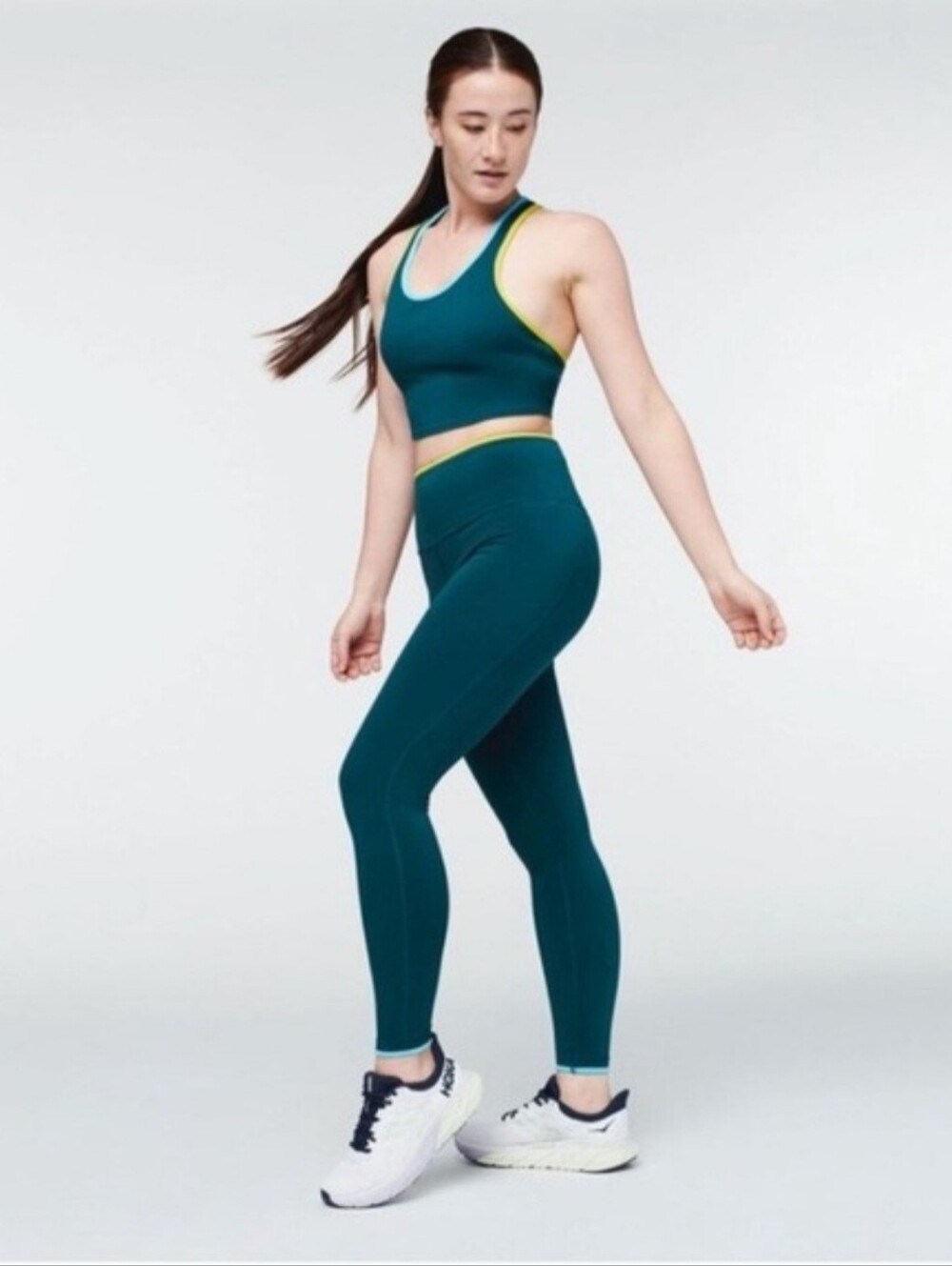 Cotopaxi Mari Crop Top And Leggings Set Sz Large . Deep Ocean Teal